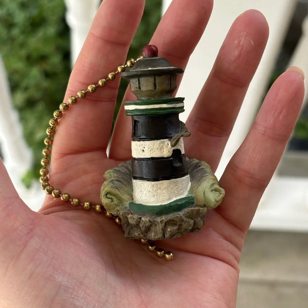 Vintage Lighthouse Ceiling Fan Pull Chain